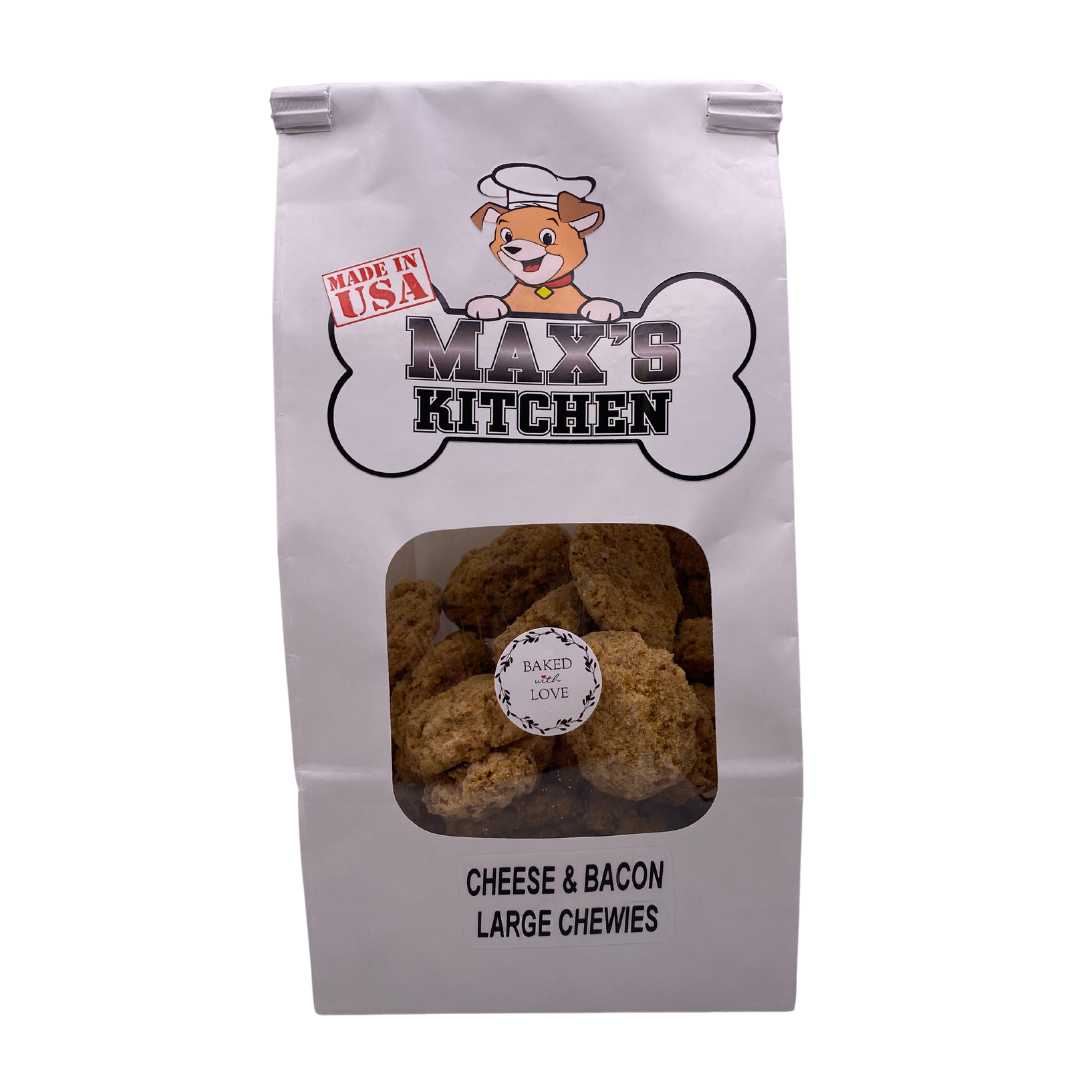 Max's Cheese & Bacon Large Chewies- 12oz