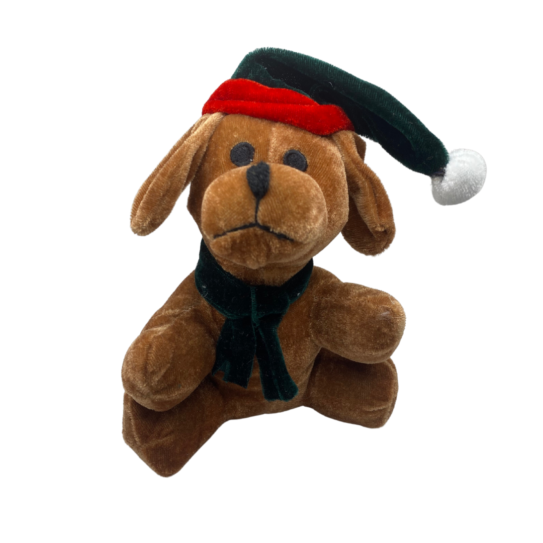Santa Dog Plush Toy